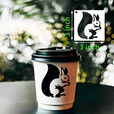 80 Pcs Stencils for Painting on Wood, Reusable Animal Stencils Deer Stencils Bear Plastic Stencils Mountain Fox Stencil DIY Craft Template Paint DZXCYZ