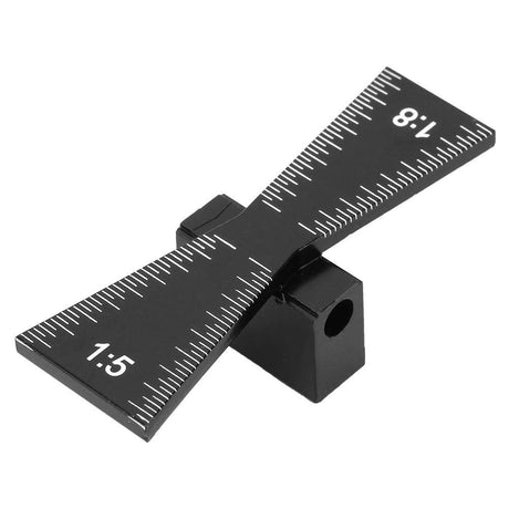 Acogedor Dovetail Marker, Aluminum Alloy Dovetail Marking Jig, Woodworking Dovetail Ruler Marker, Dovetail Jig Guide for Cork, Hardwood (1:5 1:8) Acogedor