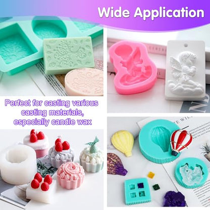 STARTSO WORLD Silicone Mold Making Kit 10A, 80OZ Liquid Silicone for Mold Making, Silicone Rubber Mold Making Kit 1:1 by Volume, Ideal for Casting