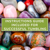 Polly Plastics Rock Tumbler Grit and Polish Refill Media Kit | 4-Steps Supplies for Tumbling and Polishing Stones and Gems | Professionals Adults and Polly Plastics