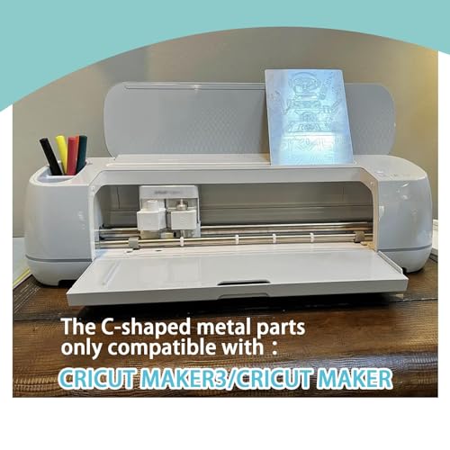 LUTQ 10 Pack of Retaining Clip Rings for Cricut Maker - Carbon Steel Fixed Clamp Ring Compatible with Cricut Maker Rubber Roller Replacement Parts - LUTQ