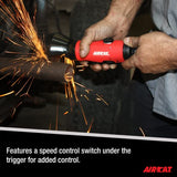 AIRCAT Pneumatic Tools 6520: .5 HP 3-Inch Composite Reversible Cut-off Tool 18,000 RPM Free Speed AIRCAT