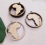 30PCS DIY Wood Earring Blanks, Africa Hoop Shape Unfinished Laser Cut Wood Jewelry for Earrings Jewelry Making (2.5") MEYA