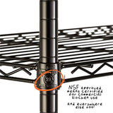 Honey-Can-Do 3-Tier Heavy Duty Adjustable Shelving Unit, Black Honey-Can-Do