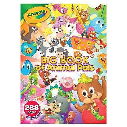 Crayola Coloring Book, Big Book of Animal Pals, 288 Coloring Pages, Gift for Kids, Age 3, 4, 5, 6 - WoodArtSupply