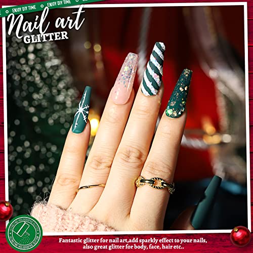 LEOBRO Holographic White Chunky Glitter, 150G/5.29OZ White Glitter, Glitter, Craft Glitter for Resin, Iridescent Chunky Glitter for Crafts Tumblers LEOBRO