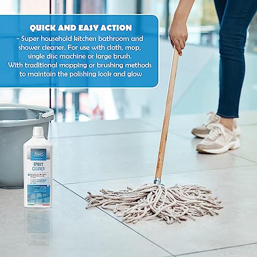 Faber Epoxy Remover – Epoxy Resin Haze Remover and Post Construction Cement Grout Cleaner to Renew Refresh & Restore Natural Shine of Porcelain Faber