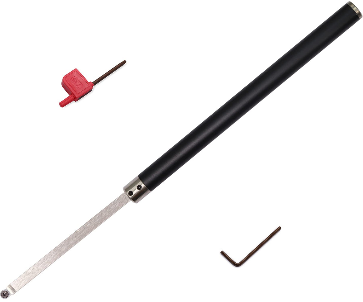 Woodturning Tools Set Carbide Tipped Lathe Chisel Finisher Tool Bar with Ci5 8.9mm Round Carbide Insert Cutter for Wood Hobbyist or DIY or Carpenter Asieg Tool
