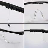 HANCHS Safety Glasses, 5Pack Adjustable Wide-Vision Protective Glasses, Lightweight Fog-Proof Safety Goggles HANCHS