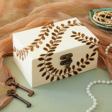 Juvale 5 Pack Unfinished Wooden Boxes with Hinged Lids Arts and Crafts, Wood Storage Boxes to Paint (Natural, 5 Assorted Sizes) Juvale