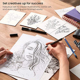 ARTEZA Micro-Line Ink Pens, Set of 5, Black Fineliners with Japanese Archival Ink, Art Supplies for Comic Artists and Illustrators, Calligraphy, ARTEZA