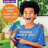 Made By Me Paint Your Own 3D Dinos & Friends, Includes 3 Dinosaurs to Paint, 7 Acrylic Paints, Dino Stickers, Dinosaur Made from Wood, Custom Made By Me