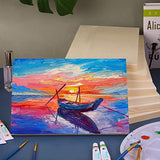 ADXCO 8 Pack Wood Panels 12 x 8 inch Wooden Canvas Board Unfinished Wooden Panel Boards for Painting, Arts, Pouring Use with Oils, Acrylics ADXCO