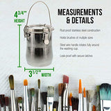 US Art Supply Large Stainless Steel Leak-Proof Premium Brush Washer US Art Supply