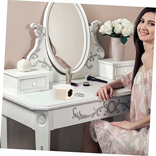 Abaodam 2pcs Hexagonal Jewelry Box Unfinished Wooden Wedding Kids Jewelry Organizer Jewelry Organizer Clear Jewelery Organizer Treasure Chest for Abaodam