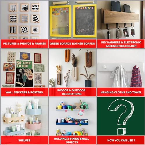 Double Sided Tape Sticky Dot Stickers Removable Putty No Trace Clear Sticky Tack Waterproof Small Stickers for Festival Decoration Picture Hanging D-NYX