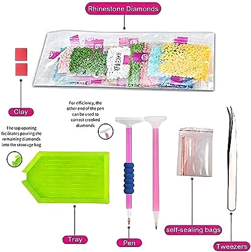 FILASLFT Diamond Painting Kits for Adults,5D Animal Diamond Painting,Parrot Diamond Art Kits Paint by Diamond Gem Art Craft Wall Decor 12 x 16 Inch. FILASLFT
