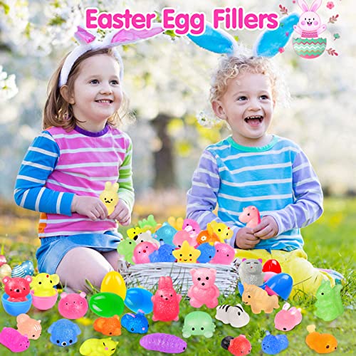 OCATO 45Pcs Mochi Squishys Toys Mini Squishies 2nd Generation Glitter Animal Squishies Party Favors for Kids Adults Stress Relief Toy Treasure Box OCATO