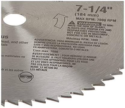 DEWALT Circular Saw Blade, 7 1/4 Inch, 68 Tooth, Metal Cutting (DW3329) - WoodArtSupply