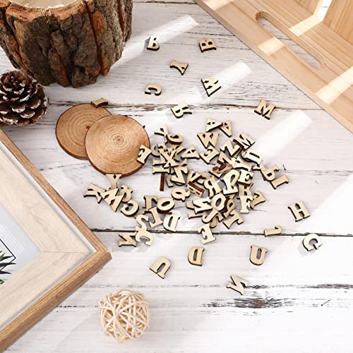 SUPVOX 100 Pcs Nativity Crafts Wood Letters Signs for Crafts Nativity Decor Unfinished Wood Letters for Painting Wood Letters Decoration Kid Craft SUPVOX