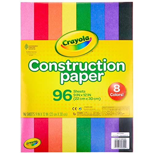 Crayola Construction Paper, 96 Sheets Crayola