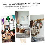 ABOOFAN 50 Sets Household Wood Crafts Party Supplies Spring Unfinished predrilled Listing Ornaments Wooden Pieces Spring Ornaments Christmas Tree ABOOFAN