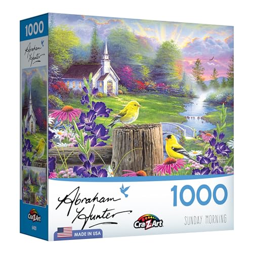 Cra-Z-Art - RoseArt - Abraham Hunter - Sunday Morning - 1000 Piece Jigsaw Puzzle