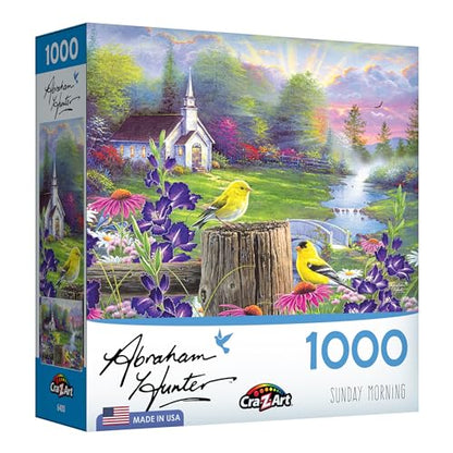 Cra-Z-Art - RoseArt - Abraham Hunter - Sunday Morning - 1000 Piece Jigsaw Puzzle - WoodArtSupply