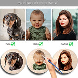 TEXTURE OF DREAMS Personalized Paint by Numbers Kit for Adults, Acrylic Painting Oil Painting on 12" Round & Circle Wood, Customized DIY Paint by TEXTURE OF DREAMS