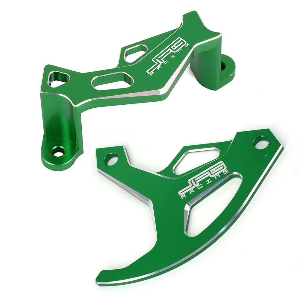 JFG RACING Dirt Bike Rear Brake Disc Guard Caliper Guard,CNC Motorcycle Brake Disc Caliper Guards for KX250F 04-18/KX450F 06-18/KX250 19-21/KX450 JFG RACING