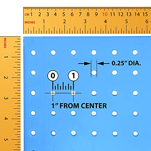 Azar Displays 900988-BLU 48" x 24" Pegboard Organizer Kit, Blue Azar Displays