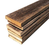 Rustic Weathered Reclaimed Wood Planks for DIY Crafts, Projects and Decor (6 Planks - 36" Long) Rockin' Wood