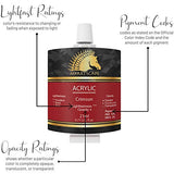 MyArtscape Acrylic Paint Set - 12 x 21ml tubes - Lightfast - Heavy Body - Rich Pigments - Great Tinting Strength - Acrylic Painting Supplies for MyArtscape