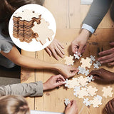 Toddmomy Blank Wooden Puzzle, 100Pcs Unfinished Wooden Puzzle DIY Blank Puzzle Wood Puzzle Pieces for Kids Crafts, Arts, Classroom Activities, Toddmomy