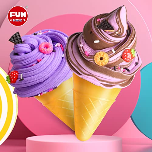 35.16 FL OZ Butter Slime Pack, FunKidz Soft Ice Cream Slime Kit for Girls 6-8 Premade 1040 ML Slime Toys Birthday Gifts Party Favor for Kids Age 6-12 FUN KIDZ