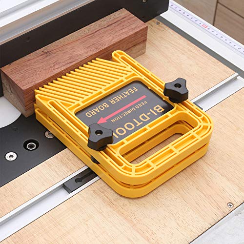 BI-DTOOL Featherboards, Adjustable Woodworking Safety Device Feather-Loc for Table Saws Band Saws Router Tables Fences Woodworking Tools, 6.3 Inch BI-DTOOL