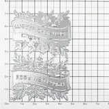 DzIxY Christmas English Word lace Metal Cutting Dies for Card Making Kit Embossing Paper Die Cuts Scrapbook Machine Stencils Storage Pockets Supplies DzIxY