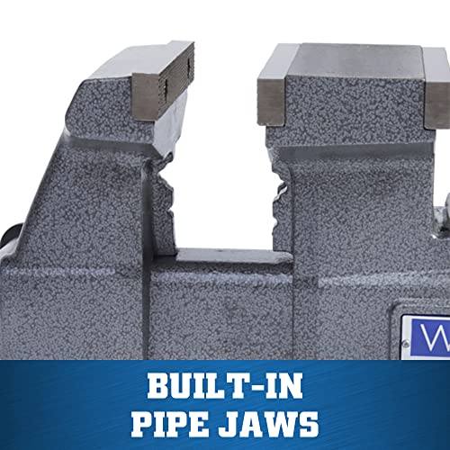 Wilton Reversible Bench Vise, 5-1/2" Jaw Width, 6-3/4" & 10-3/4" Jaw Opening, 3-3/4" Throat (Model 4550R) Wilton
