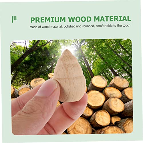 Ciieeo 10pcs Small Bamboo Shoots Flowerpot Ornament Wood Peg Doll Wood Doll Bodies Peg Doll Craft Christmas Stocking Stuffer DIY Craft Tree Ciieeo