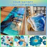 Epoxy Resin, 1 Gallon Super Gloss Epoxy Resin Kit, Self Leveling No Bubble Easy Mix 1:1 Casting & Coating Resin and Hardener Kit for Jewelry Casting, Shabebe