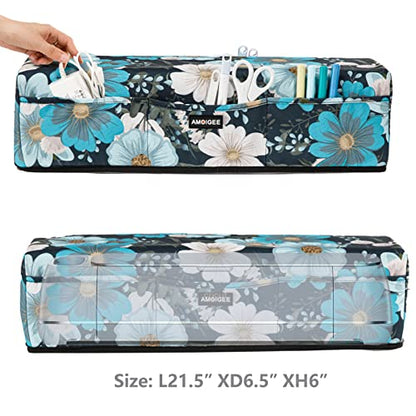 Dust Cover for Cricut Explore Air 2, Cricut Maker,Cricut Explore 3,Cricut Maker, Maker Cover With Pockets for Cricut Accessories and Supplies - WoodArtSupply