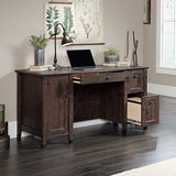 Sauder Carson Forge Computer Desk, Coffee Oak finish Sauder