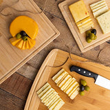 Bamboo Cutting Boards for Kitchen - Wood Cutting Board with Juice Grooves - Small Wood Cutting Board for Meat, Wooden Cutting Boards for Kitchen Hammont