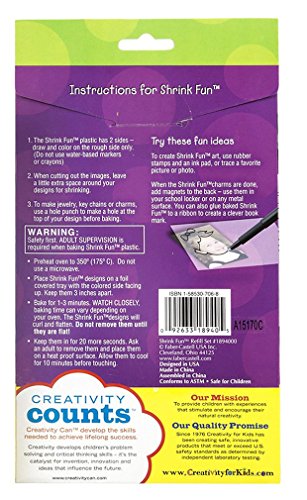 Faber-Castell Creativity For Kids Activity Kit: Shrinky Dinks Refill Sheets Creativity for Kids