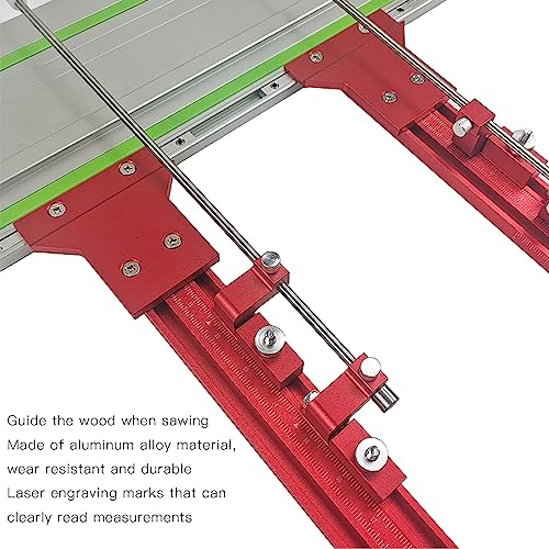 FTVOGUE Parallel Guide Rail System Circular Saw Track Set Woodworking 90 Degree Guide Rail Joining Set T-Track Miter Track Guide Auxiliary Tool for - WoodArtSupply