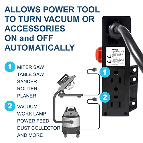 Variable Speed Router Table Power Switch HQRP Multi-Purpose Router Table Power Switch, Dust Control Switch, Pow ...