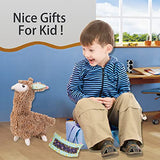 HKKYO Arts and Crafts for Kids Ages 8-12, Llama Sewing Kit for Kids, Make Your Own Stuffed Animal Kit, Alpaca Craft Sewing Kit, DIY Plush Craft HKKYO