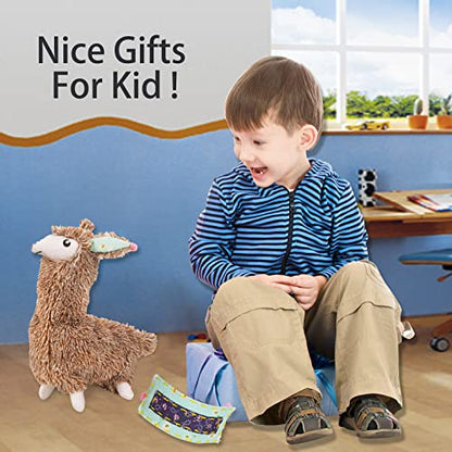 HKKYO Arts and Crafts for Kids Ages 8-12, Llama Sewing Kit for Kids, Make Your Own Stuffed Animal Kit, Alpaca Craft Sewing Kit, DIY Plush Craft