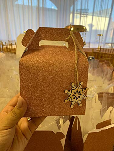 T-Antrix 50pcs DIY Wooden Snowflakes Unfinished Wood Ornaments Cutouts Christmas Wood Snowflake for Christmas Decoration Christmas Tree Hanging T-Antrix