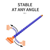 Aopin Plastic 1/4" Thread Flexible Cutting Fluid Oil and Water Cooling Hose With Adjustable Stability Angle With Bandwidth Flat Nozzle for Aopin